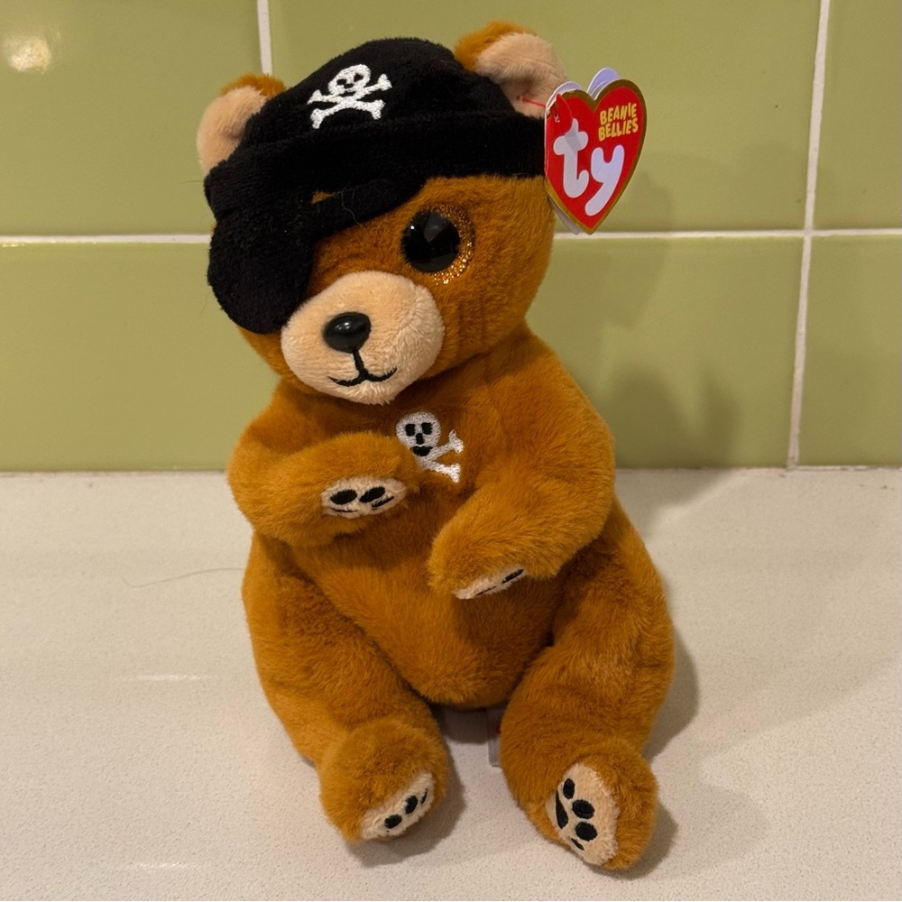 Ty Beanie Bellies "Scully" the Pirate Bear